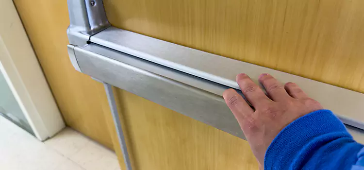 Installing a Push Bar on a Door Potomac